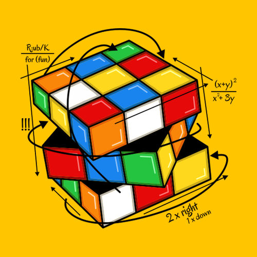 Dámske tričko Rubikova kocka