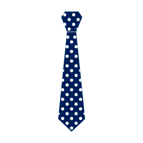 Tričko s kravatou bodky