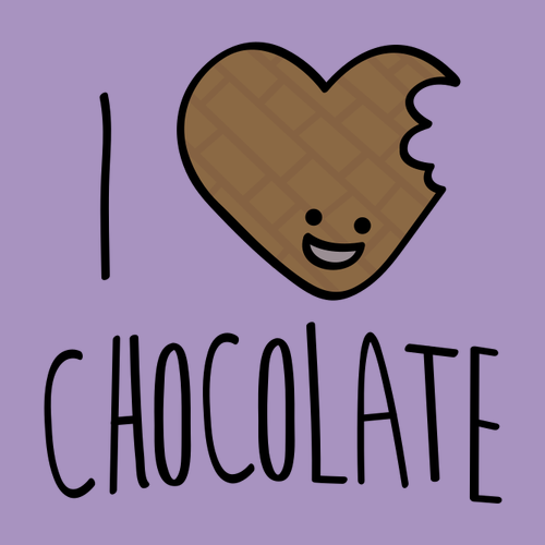 Tričko I love chocolate