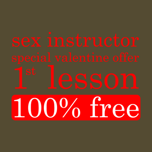 Tričko Sex instructor