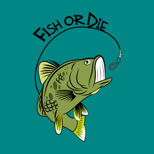 Tričko Fish or die
