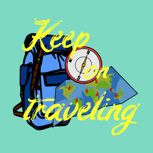 Tričko Keep on traveling