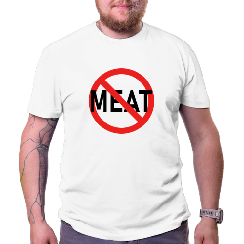 Vegetariáni a vegáni Tričko No meat