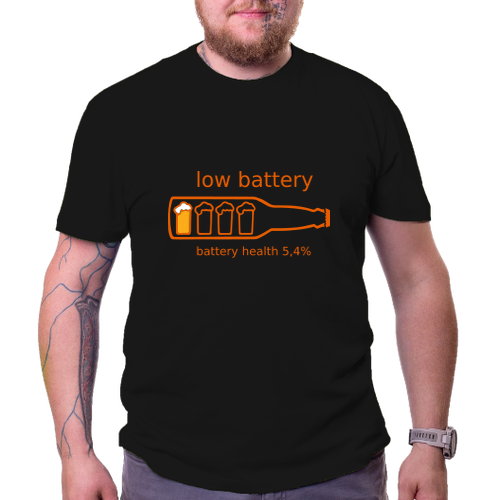 Párty Tričko Low battery