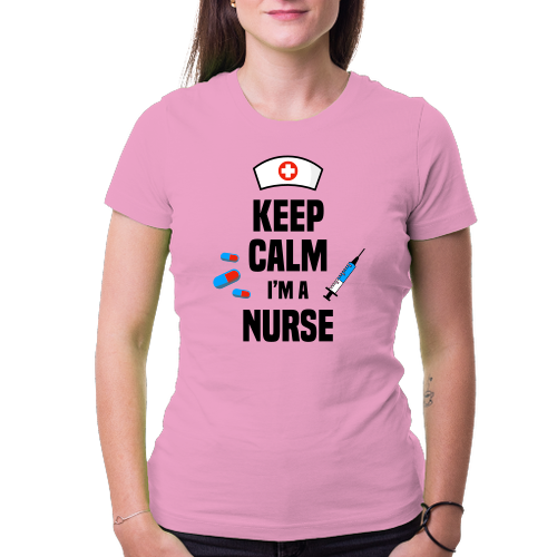 Zdravotné sestry Tričko Nurse - Keep calm