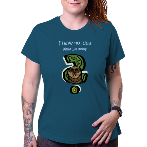 Vtipné tričká Dámske tričko s leňochodom