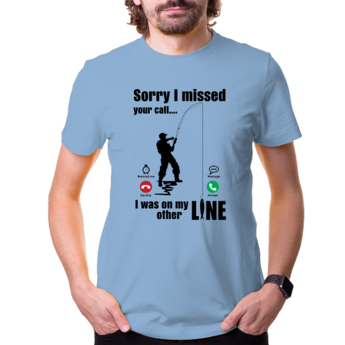 Vtipné rybárske tričko