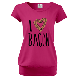 Pre tehotné Tričko I love bacon