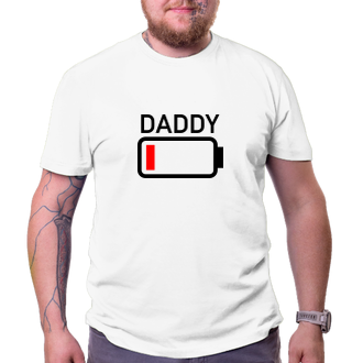 Tričko Daddy low battery