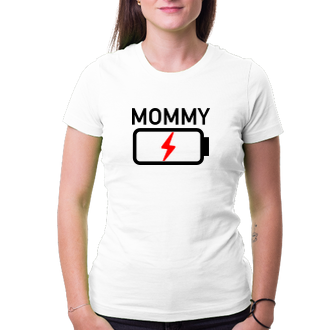 Tričko Mommy low battery