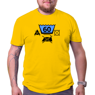60 rokov Tričko k 60. narodeninám Symboly prania