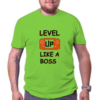 Gaming Tričko Level up like a boss