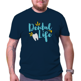 Lekári a záchranári Tričko pre zubára Dental Life