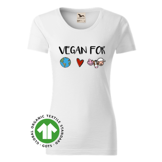 Vegetariáni a vegáni Vegan tričko World
